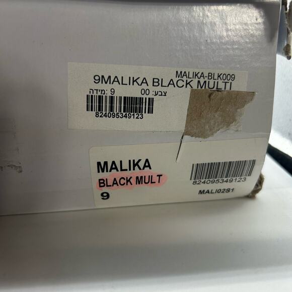 Steve Madded Heels Women 9 Black Malika Open Toe Strap Sandals Wedding Party NEW - Picture 11 of 13